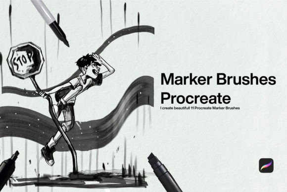 Download 10 Marker Brushes Procreate - Procreate Collection
