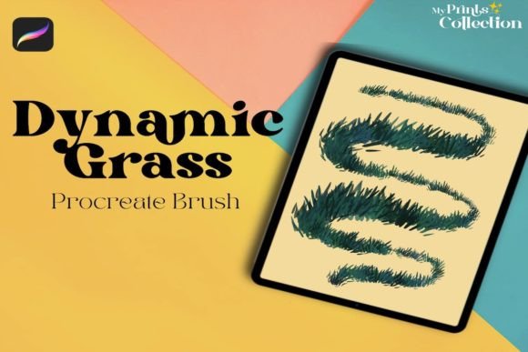 Download Procreate Dynamic Color Grass Brush - Procreate Collection