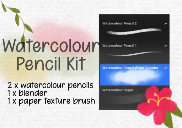 Download Procreate Watercolour Pencil Brush Kit - Procreate Collection