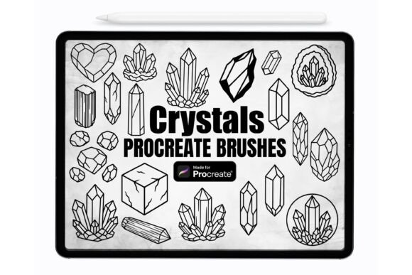 Download Crystals Procreate Brushes | Stamps - Procreate Collection