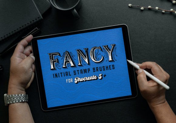 Download Fancy Initial Stamps for Procreate - Procreate Collection