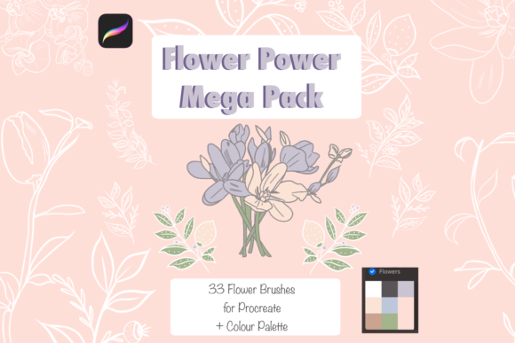 Download Floral Stamp Brushes for Procreate - Procreate Collection