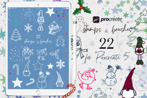 Download Winter Procreate Brushes &amp; Stamps - Procreate Collection
