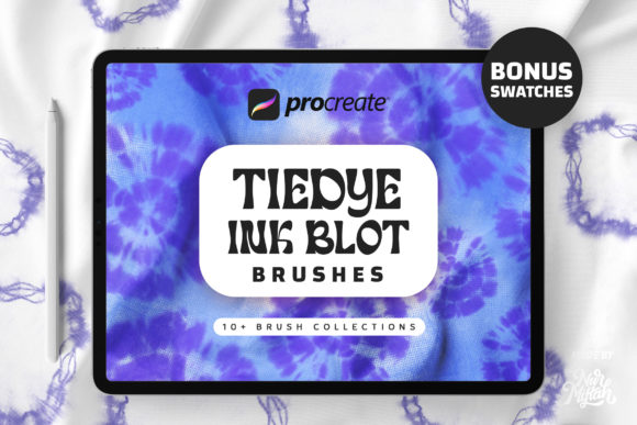 Download Procreate Tie Dye Ink Blot Brushes - Procreate Collection