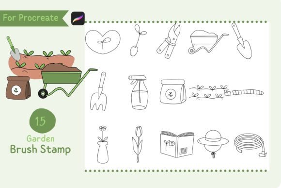 Download Procreate Brush Stamp Garden - Procreate Collection
