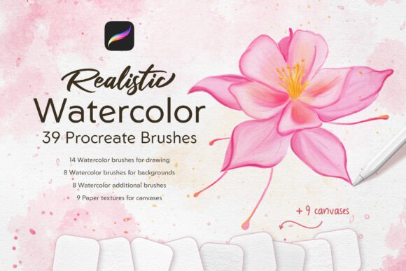 Download Realistic Watercolor Procreate Brushes - Procreate Collection