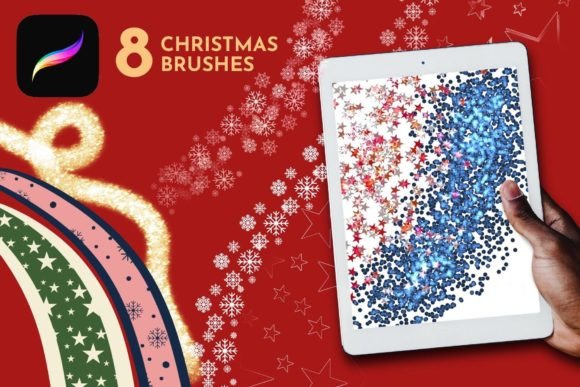 Download Christmas Procreate Brush, Xmas Stamps - Procreate Collection