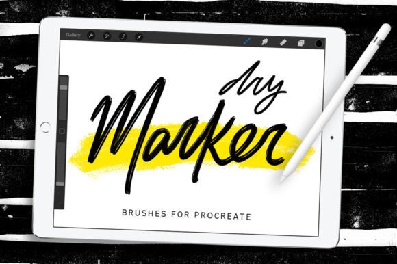 Download Dry Marker Procreate Brushes - Procreate Collection