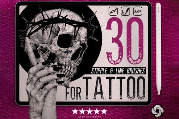 Download Procreate Tattoo Stipple Brushes - Procreate Collection