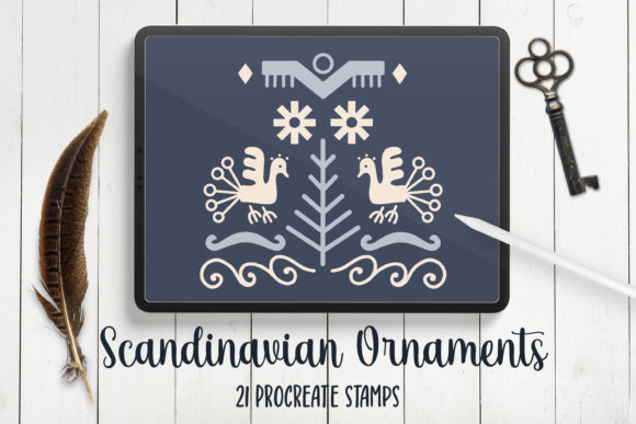 Download Scandinavian Abstract Procreate Stamps - Procreate Collection