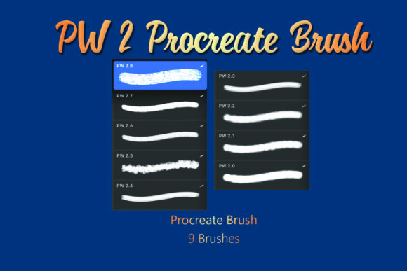 Download PW 2 Procreate Brush - Glitter Brushes - Procreate Collection