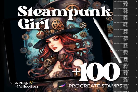 Download 100+ Procreate Girl Steampunk Stamps - Procreate Collection