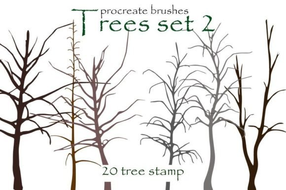 Download Tree Procreate Brushes, Tree Silhouette - Procreate Collection