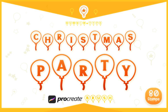 Download Procreate Brush Christmas Party Alphabet - Procreate Collection