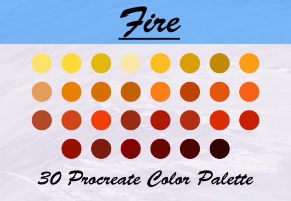 Download Fire Color Palette Procreate Pack - Procreate Collection