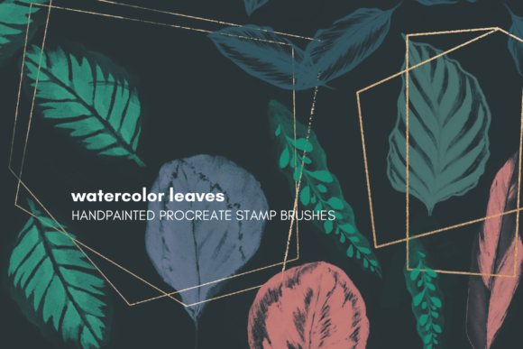 Download ProCreate Watercolor Leaves Brushes - Procreate Collection
