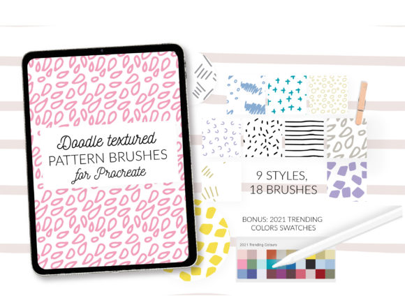 Download Doodle Dots Procreate Stamps. Abstract - Procreate Collection