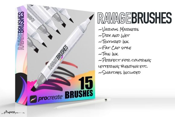 Download Ravage Procreate Brushes - Procreate Collection