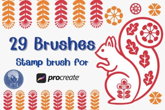Download Scandinavian V1 Stamp Brushes Procreate - Procreate Collection